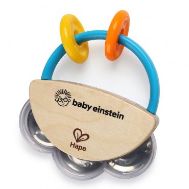 12011_HP Музыкальная игрушка 2 в 1: бубен и погремушка для малышей